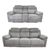 Owen Grey Fabric 3+2 Seater Electric Recliner Sofa Set
