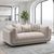 Oxford Beige Fabric 2 Seater Sofa
