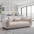Oxford Beige Fabric 3 Seater Sofa