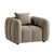 Venice Mocha Fabric Armchair