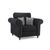 Oakland Charcoal Fabric Armchair
