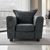 Serena Charcoal Black Fabric Armchair