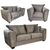 Serena Mocha Brown Fabric 3+2+1 Seater Sofa Set