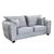 Serena Silver Grey Fabric 2 Seater Sofa