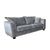 Serena Silver Grey Fabric 3 Seater Sofa