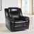 Myra Black Faux Leather Manual Recliner Armchair