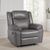Myra Grey Faux Leather Manual Recliner Armchair