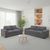 Westminster Grey Fabric 3+2 Seater Sofa Set