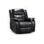 Galaxy Black Faux Leather Electric Recliner Armchair