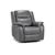 Galaxy Grey Faux Leather Electric Recliner Armchair