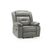 Novie Grey Faux Leather Manual Recliner Armchair