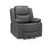 Harald Grey Faux Leather Electric Recliner Armchair