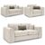 Naples Beige Fabric 3+2+1 Seater Sofa Set