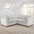 Colbee Natural Fabric Large Corner Sofa
