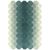 Asiatic Contemporary Design Hive Teal Rug - Sizes Available