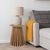 Osaka Oak Round Side Table with Slatted Base