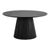 Osaka Black Oak 6 Seater Round Dining Table with Slatted Base