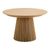 Osaka Oak 4-10 Seater Round Extending Dining Table with Slatted Base