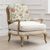 Voyage Maison Delamere Oak and Linen Printed Florence Armchair