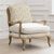 Voyage Maison Fresia Oak and Linen Printed Florence Armchair