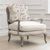 Voyage Maison Ilinizas Stone and Poppy Printed Florence Armchair