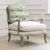 Voyage Maison Russet Shores Stone and Linen Printed Florence Armchair