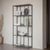 Libra Brooks Mottled Black Metal Tall Shelving Unit