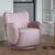 Libra Bingham Soft Dusky Pink Velvet Fabric Swivel Chair