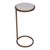 Libra Iota White Banswara Marble Round Accent Table
