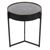 Libra Palladium Black and Gold Cogs Round Side Table
