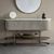Libra Belvedere Marble Top Oval Console Table
