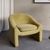 Libra Rowley Olive Chenille Fabric Accent Chair