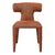 2 x Libra Milo Brown Fabric Dining Chair