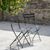 Rive Outdoor Droite Bistro Chairs Set of 2 Carbon