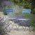 Rive Outdoor Droite Bistro Chairs Set of 2 Cove Blue