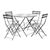 Rive Outdoor Droite Bistro Set Large Silver