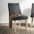 2 x Luna Charcoal Fabric Dining Chair