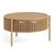 Soho Oak 1 Door Slatted Story Round Coffee Table