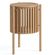 Soho Oak 1 Door Slatted Story Round Side Table