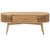Soho Oak 1 Drawer Slatted Oval Coffee Table