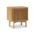 Soho Oak 2 Door Slatted Bedside Table