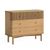 Soho Oak 3 Drawer Slatted Chest