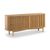 Soho Oak 4 Door Slatted Large Sideboard