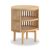 Soho Oak Slatted Round Open Side Table