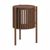 Soho Dark Oak 1 Door Slatted Story Round Side Table