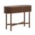 Soho Dark Oak 2 Door Slatted Oval Console Table