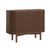 Soho Dark Oak 2 Door Slatted Small Sideboard