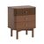 Soho Dark Oak 3 Drawer Slatted Bedside Table