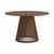 Soho Dark Oak 4 Seater Round Dining Table with Slatted Base - 120cm
