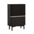 Soho Black 2 Door Slatted Shoe Cabinet